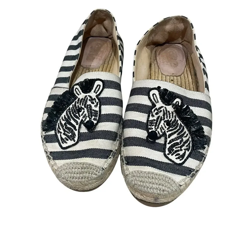 Kate spade garden zebra espadrilles